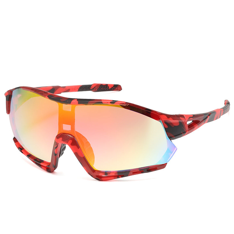 Wholesale PC Cycling Sports Camouflage One Piece Sunglasses